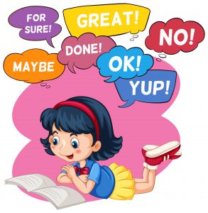 Reading words loud every single day 