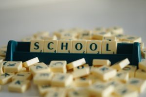 Word games image with children 